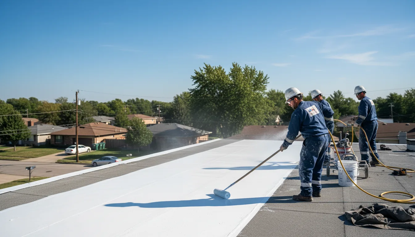Commercial roof coating in Hessmer, LA near me